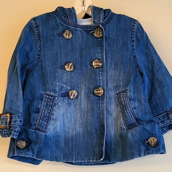 Tommy Hilfiger lined hooded denim coat - Picture 1 of 7